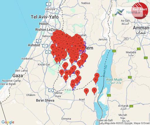 به صدا درآمدن آژيرهای خطر در مركز فلسطين اشغالی