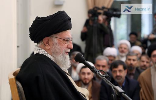 تصاویر دیدار دست‌اندرکاران برگزاری همایش بین‌المللی تفسیر تسنیم با رهبر انقلاب