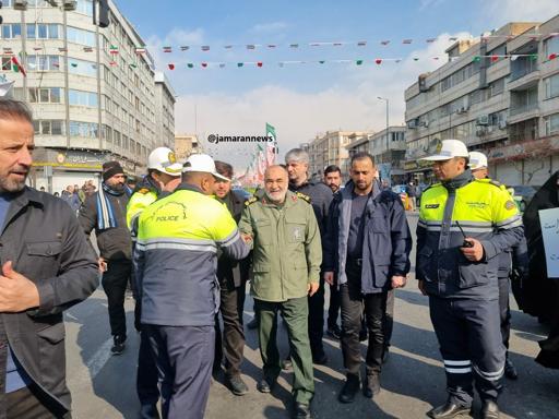 حضور فرمانده کل سپاه در راهپیمایی ۲۲ بهمن