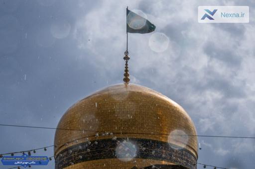 بارش باران بهاری در بهشت رضوی
