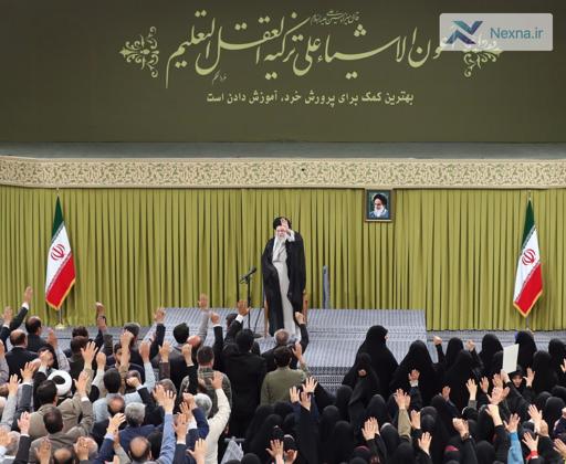 تصاویری از دیدار معلمان با رهبر معظم انقلاب