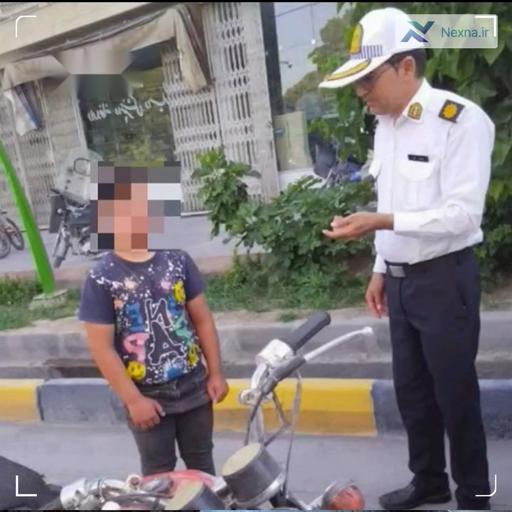 توقیف موتورسیکلت با راننده ۹ ساله در اصفهان