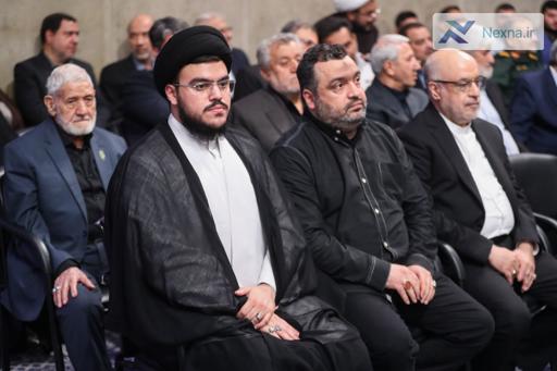 حضور فرزندان شهید نصرالله در مراسم بزرگداشت شهدای خدمت