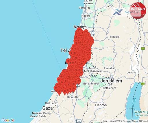 آژیر قرمز مرکز فلسطین اشغالی را فرا گرفت.