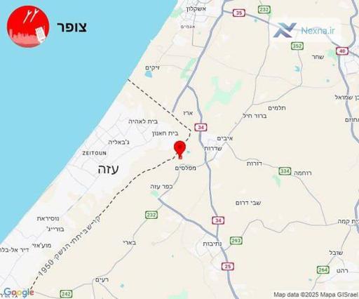 حمله راکتی مقاومت فلسطین به شهرک صهیونیستی نیرعام