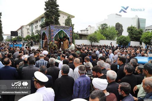 تشییع باشکوه شهید مرتضی خزایی‌پول در نوشهر | انتقام خون شهید را خواهیم گرفت