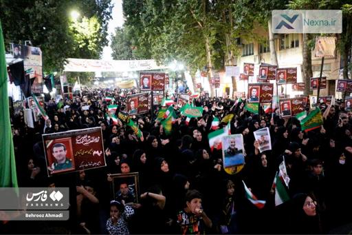 بزرگداشت شهدای تجاوز رژیم صهیونیستی در کرمانشاه