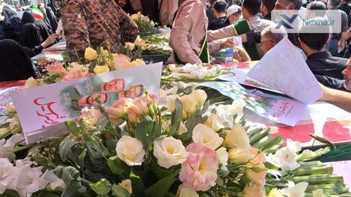 وداع باشکوه کاشان با ۷ شهید مدافع وطن از سپاه هوافضا