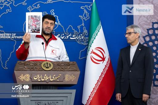 نشست سخنگوی وزارت خارجه با حضور رئیس هلال‌احمر