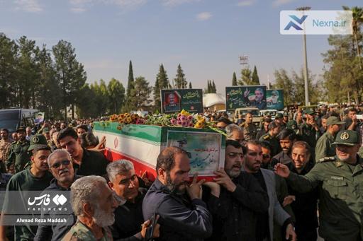 استقبال از پیکر شهید غیب‌پرور در شیراز