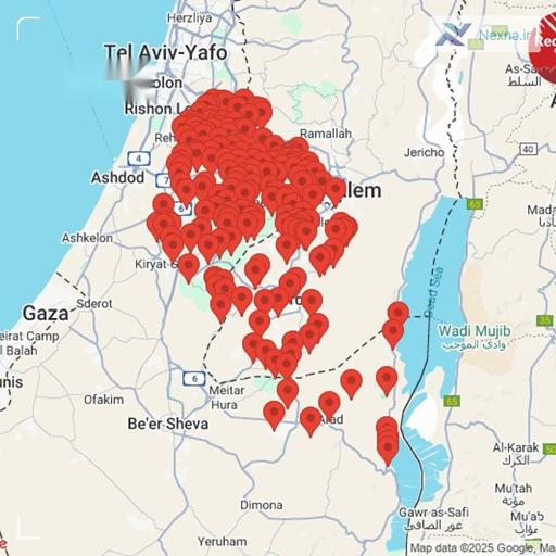 هشدار حمله  موشکی از یمن در مرکز فلسطین اشغالی فعال شد.