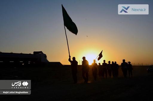 دلدادگان امام رضا(ع) در راه مشهد؛ استقبال باشکوه از زائران پیاده