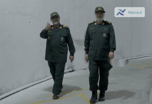 سرلشکر سلامی و سردار تنگسیری از یک پایگاه زیرزمینی بازدید کردند