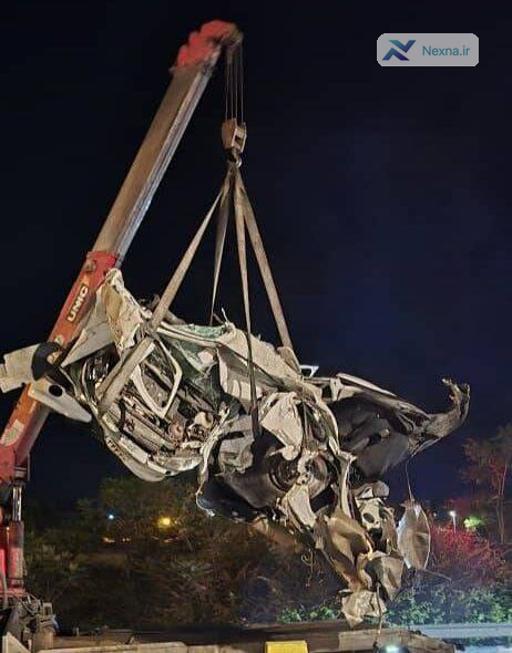 تصادف پژو ۲۰۶ در بزرگراه شهید بابایی