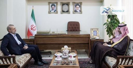 دیدار مشاور وزیر خارجه سعودی با لاریجانی، مشاور رهبر انقلاب