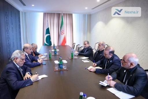 دیدار نخست‌وزیر پاکستان با پزشکیان در اجلاس سران اکو