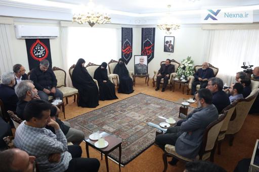 دیدار جمعی از مدیران رسانه‌های کشور با خانواده شهید سلامی