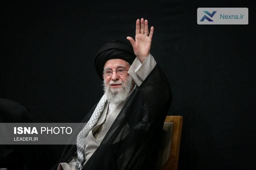 تصاویری از مراسم چهلم شهدای جنگ اخیر با حضور رهبر انقلاب
