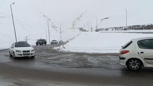 بارش برف سنگین در مازندران