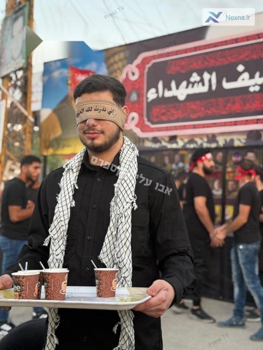 یکی از مجروحان عملیات پیجر حزب‌الله در مراسم تاسوعا امروز