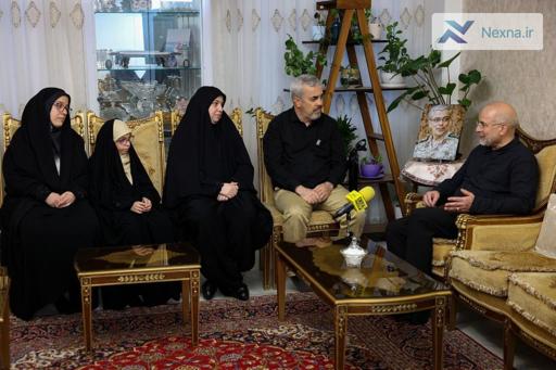 دیدار قالیباف با خانواده شهید باقری | تجلیل از مقام شامخ شهدا